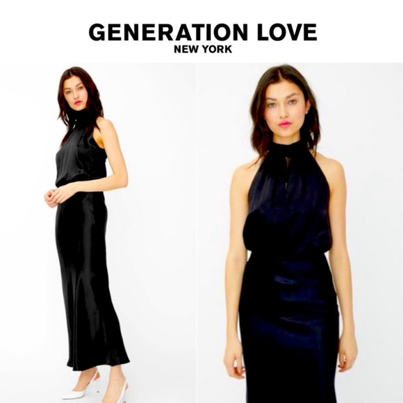 Generation Love Arie Silk Halter Dress - Picture 1 of 5